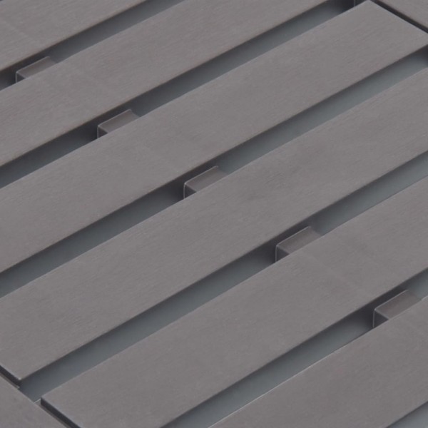 Mesa de jardim 78x55x38 cm plástico moca M 2