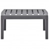 Mesa de jardim 78x55x38 cm plástico moca 3