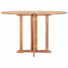 Mesa de jardim dobrável 120x70x75 cm madeira teca maciça 2