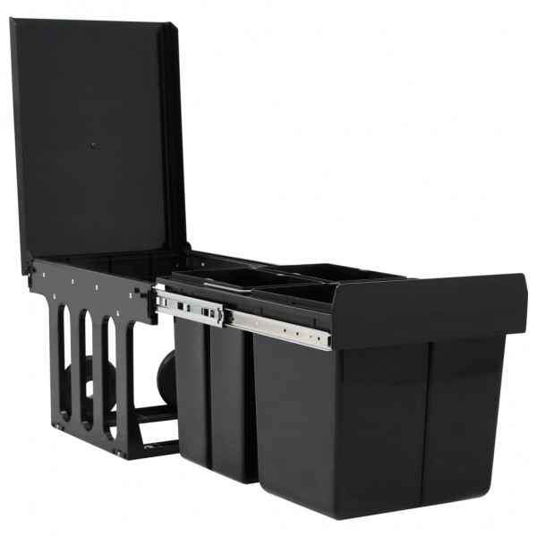 Balde do lixo de encastre no armário cozinha fecho suave 48 L M 5