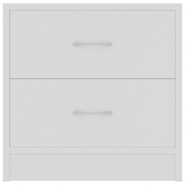 Mesitas de noche 2 uds madera contrachapada blanco 40x30x40 cm M 4