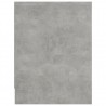 Mesita de noche madera contrachapada gris hormigón 40x30x40 cm 5