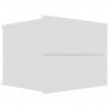 Mesa de cabeceira 40x30x30 cm derivados de madeira branco 2
