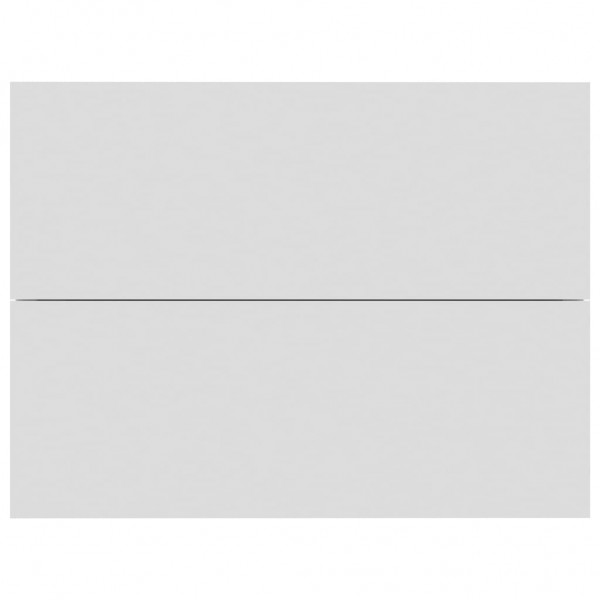 Mesita de noche madera contrachapada blanco 40x30x30 cm M 4