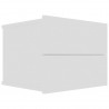 Mesitas de noche 2 uds madera contrachapada blanco 40x30x30 cm 4