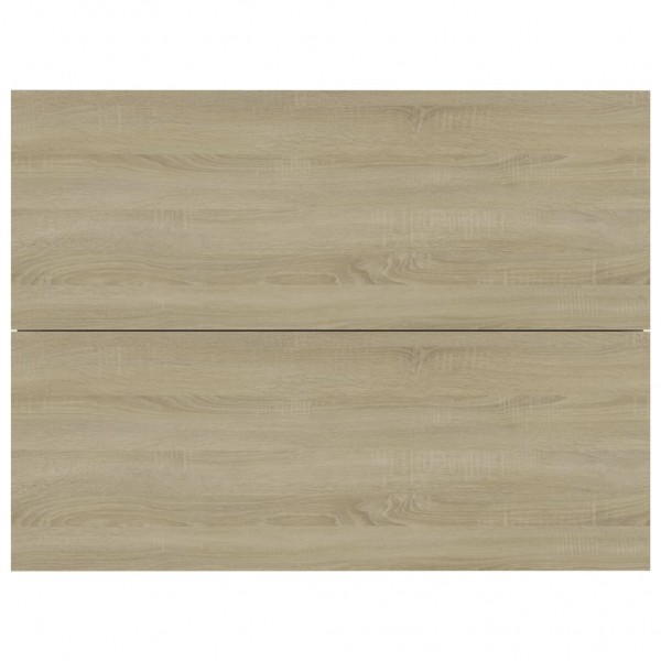 Mesitas de noche 2 uds contrachapada color roble 40x30x30 cm M 4