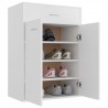 Mueble zapatero de madera contrachapada blanco 60x35x84 cm 4