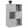 Armario almacenamiento madera contrachapada gris 60x29.5x90 cm 4