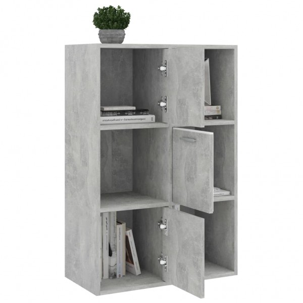 Armario almacenamiento madera contrachapada gris 60x29.5x90 cm M 5