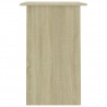 Escritorio madera contrachapada color roble Sonoma 90x50x74 cm 5