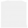 Estante de pared para CD madera contrachapada blanco 75x18x18cm 4