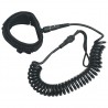 Leash de SUP em espiral 10 polegadas preto 1
