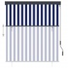 Estore de rolo para exterior 140x250 cm azul e branco 3