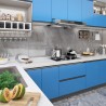 Láminas autoadhesivas muebles PVC azul azure 500x90 cm 1
