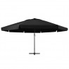 Sombrilla de jardín con palo de aluminio negro 500 cm 3