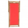 Silla de playa plegable de madera maciza de teca roja 5