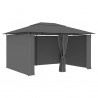 Tenda de jardim com cortinas 4x3 m antracite 1