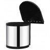 Papelera de cocina empotrada acero inoxidable 8 L 4