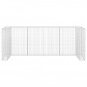 Muro de gaviones para contenedor de basura acero 320x100x120 cm 4