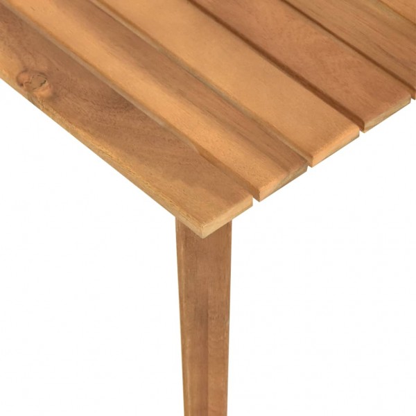 Mesa de centro de jardín madera maciza de acacia 60x60x36 cm M 4