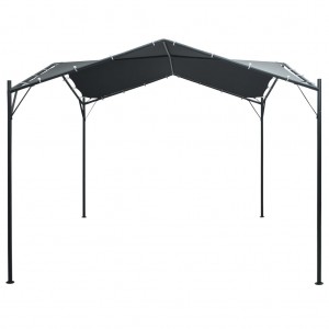 Cenador carpa de acero gris antracita 3x3 m H