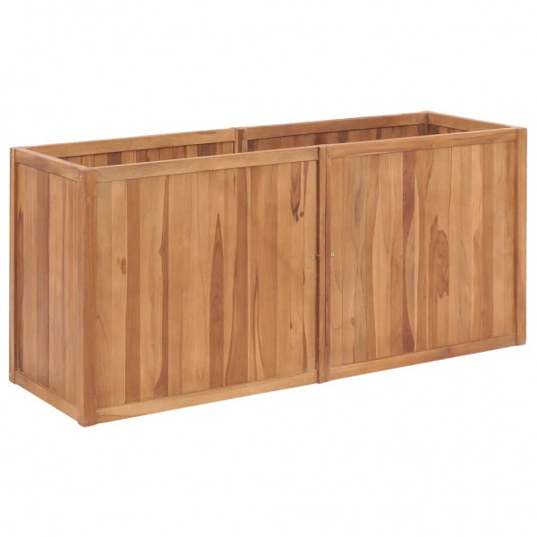 Arriate de madera maciza de teca 150x50x70 cm D