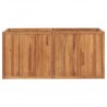 Arriate de madera maciza de teca 150x50x70 cm 2