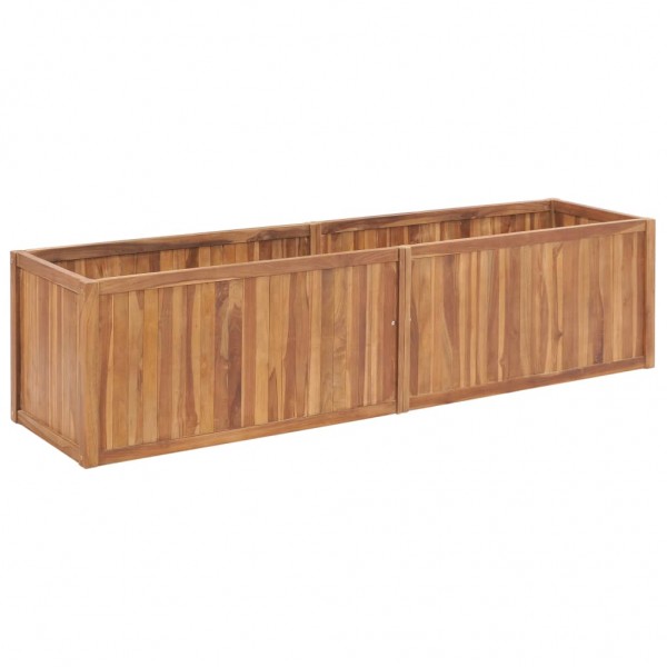 Arriate de madera maciza de teca 200x50x50 cm D