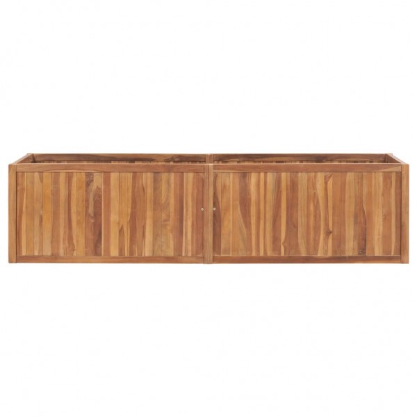 Arriate de madera maciza de teca 200x50x50 cm M 2