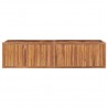 Arriate de madera maciza de teca 200x50x50 cm 2