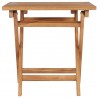 Mesa de jardín plegable madera maciza de teca 45x45x45 cm 3