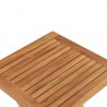Mesa de jardín plegable madera maciza de teca 45x45x45 cm 5