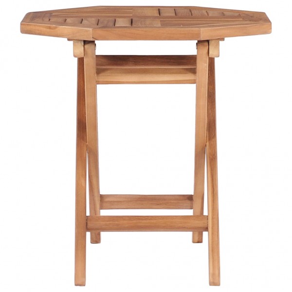 Mesa de jardín plegable madera maciza de teca 45x45x45 cm M 3
