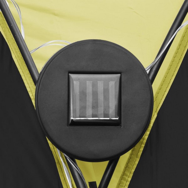 Carpa de fiesta con LED 4 paredes laterales verde 3.6x3.6x2.3 m M 3