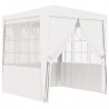 Carpa profesional para fiestas con paredes blanco 90 g/m² 2x2 m 1