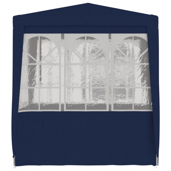 Carpa profesional para fiestas con paredes azul 90 g/m² 2x2 m M 5