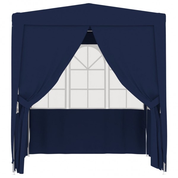 Tenda festas com paredes laterais 2.5x2.5m 90g/m² azul M 5