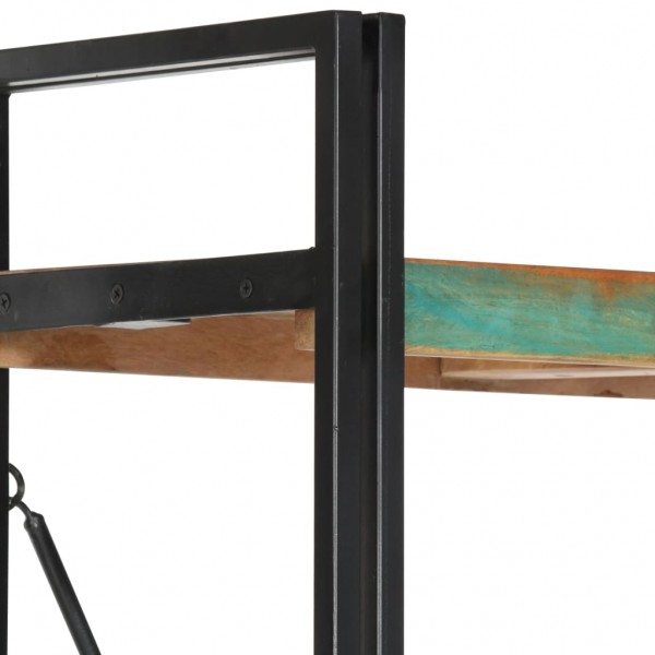 Estantería de 5 niveles madera maciza reciclada 140x30x180 cm M 4