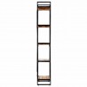 Estantería de 5 niveles madera maciza reciclada 60x30x180 cm 3
