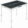 Mesa de camping plegable con 2 bancos aluminio gris 2