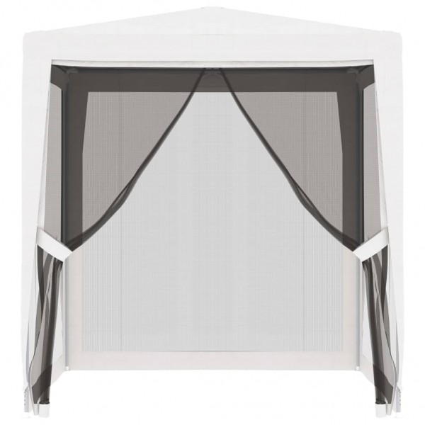 Carpa para celebraciones con 4 paredes de malla blanco 2x2 m M 4