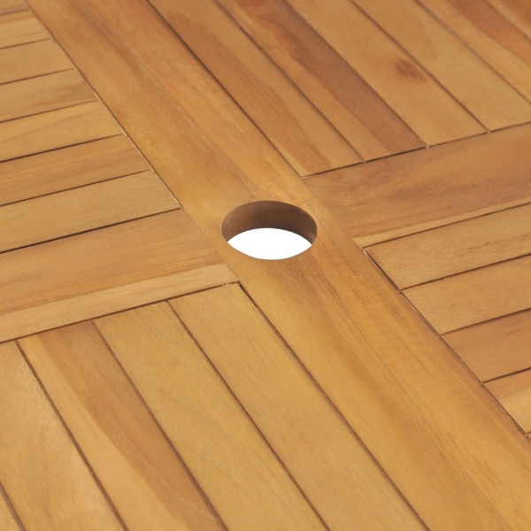 Mesa de jardim dobrável 85x85x76 cm madeira de teca maciça M 2