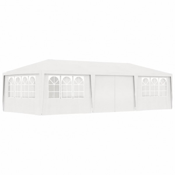 Carpa profesional para fiestas con paredes blanco 90 g/m² 4x9 m D