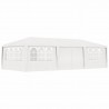 Carpa profesional para fiestas con paredes blanco 90 g/m² 4x9 m 1
