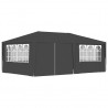 Tenda festas com paredes laterais 4x6m 90g/m² antracite 1