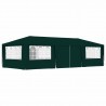 Tenda festas profissional c/ paredes laterais 4x9m 90g/m² verde 1