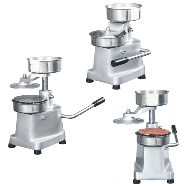 Prensa de hamburguesas y 500 papeles para separar aluminio 13cm D