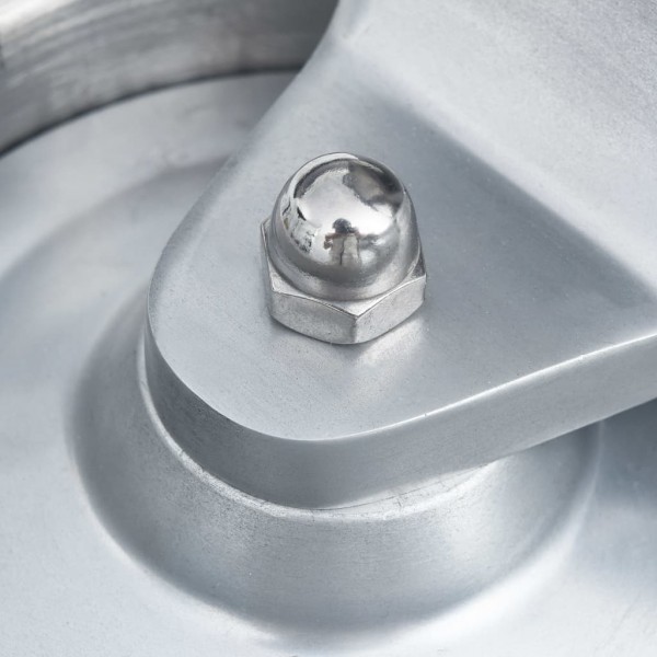 Prensa de hamburguesas y 500 papeles para separar aluminio 13cm M 4