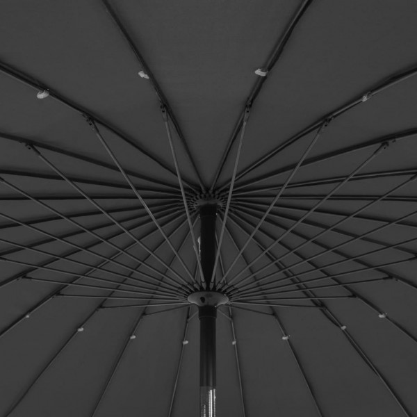 Guarda-sol de exterior c/ mastro alumínio 270 cm antracite M 2