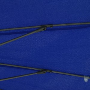 Sombrilla de jardín con palo de aluminio azul azure 270 cm H